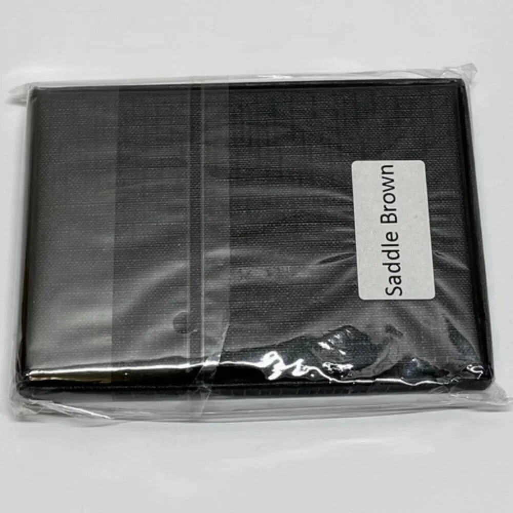 AirTag Wallet Minimalist Slim‎ ID Credit Card Holder Men's Brown Leather Normest